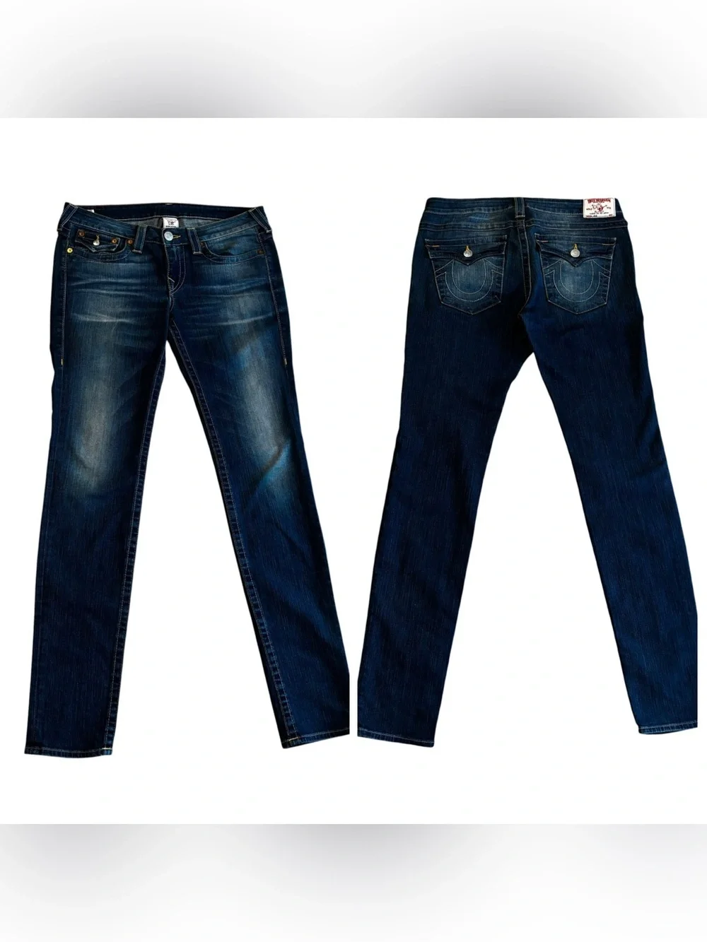 Women's Dark Blue Slim Fit Jeans - Picture 1 of 8